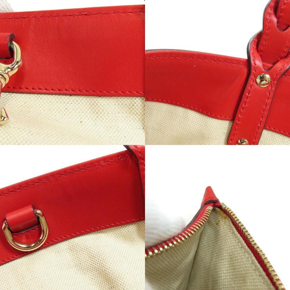 Gucci Diamante Handbag Leather Red - Picture 6 of 9